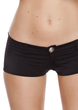 Black Low Rise Rave shorts - Clothing, Roma Costume, YourLamode