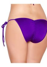 Tie Side Bikini Bottom with Pucker Back - Bikini Bottom, Roma Costume, YourLamode
