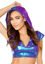 Hologram Hooded Top - Hologram Hooded Top, Roma Costume, YourLamode