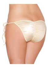 Tie Side Bikini Bottom with Pucker Back - Bikini Bottom, Roma Costume, YourLamode