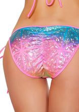 Printed Tie Side Pucker Back Bikini Bottom - Tie Side Pucker Back, Roma Costume, YourLamode