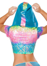 Hologram Hooded Top - Hologram Hooded Top, Roma Costume, YourLamode